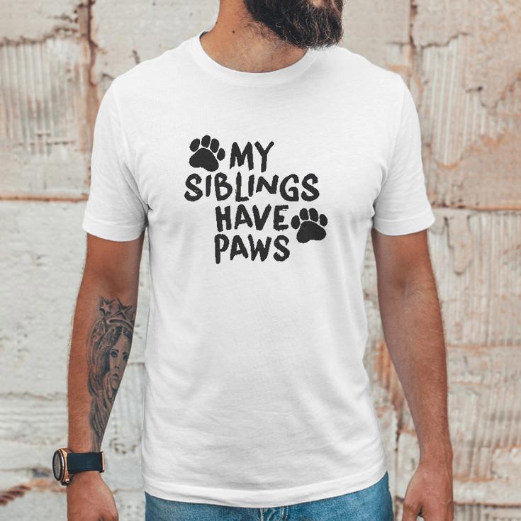 Creeper My Siblings Have Paws Funny Cool Cute Dog Cat New Baby Unisex T-Shirt Gifts for Him