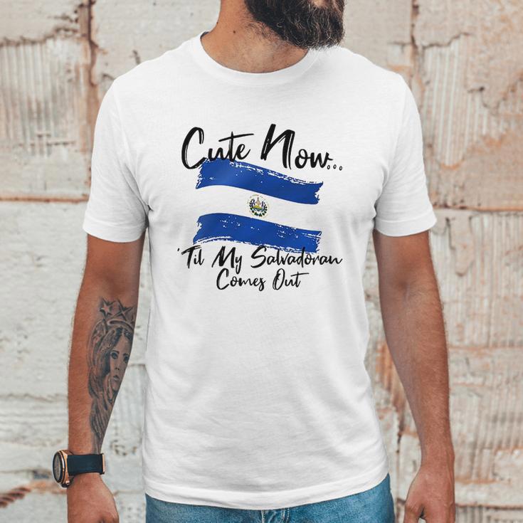 Cute Now Ladies El Salvador Til My Salvadoran Comes Out Unisex T-Shirt Gifts for Him