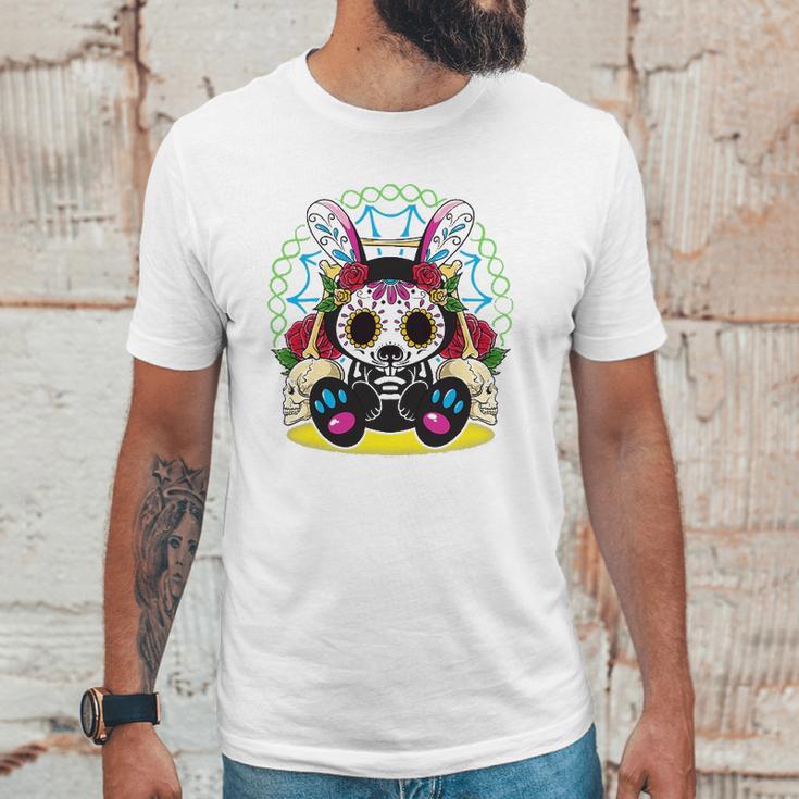 Day Of The Dead Dia De Los Muertos Bunny Sugar Skull Unisex T-Shirt Gifts for Him