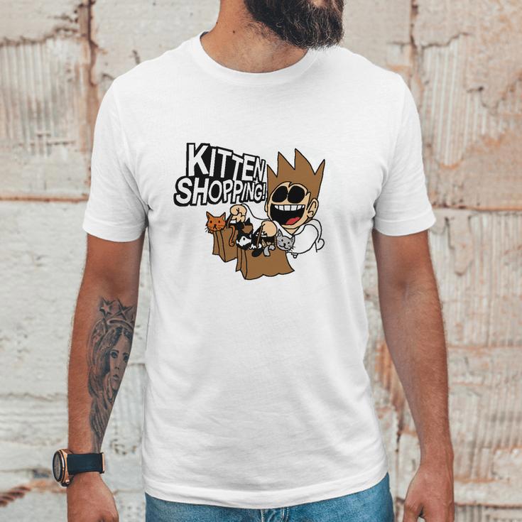 Eddsworld Kitten Shopping Unisex T-Shirt Gifts for Him