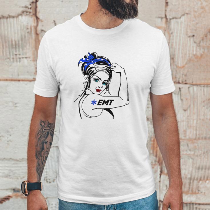 Ems Emergency Emt Rosie The Riveter Unisex T-Shirt Gifts for Him