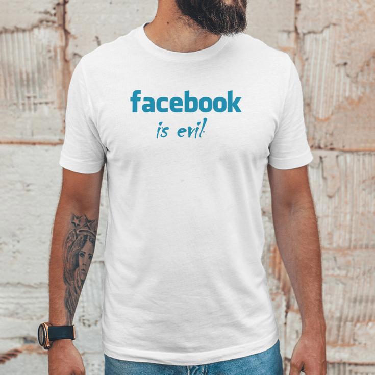 Facebook Is Evil Unisex T-Shirt Gifts for Him