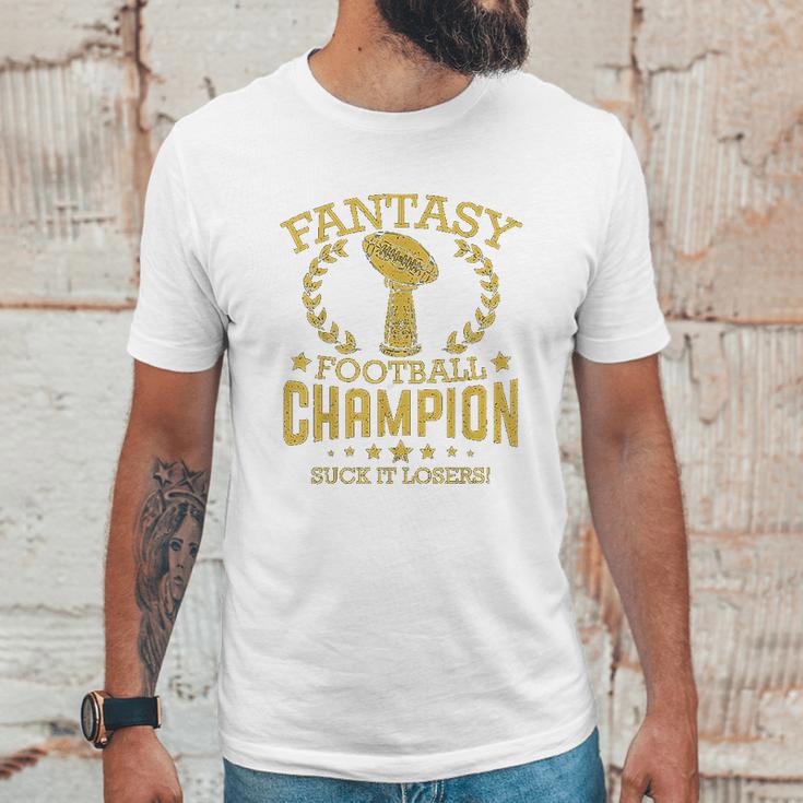 Fantasy Football Champion Unisex T-Shirt Gifts for Him