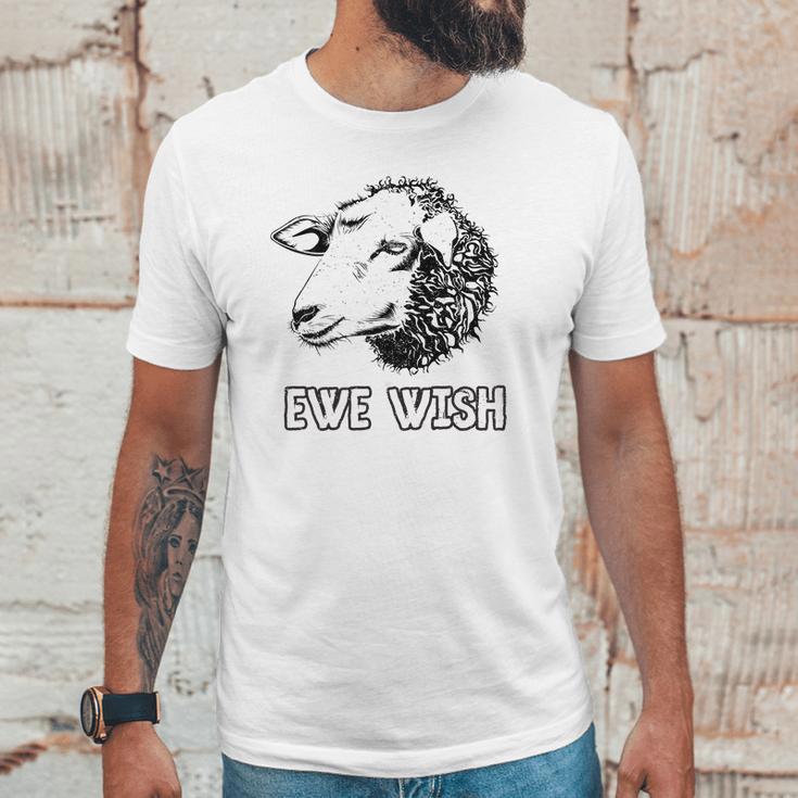 Funny Farm Animal Ewe Wish Sheep Tee Ffa 4H Unisex T-Shirt Gifts for Him