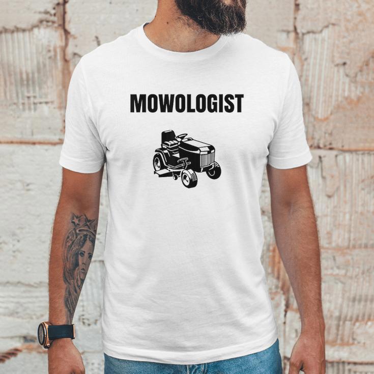 Funny Lawnmower Mowologist Landscaper Unisex T-Shirt Gifts for Him