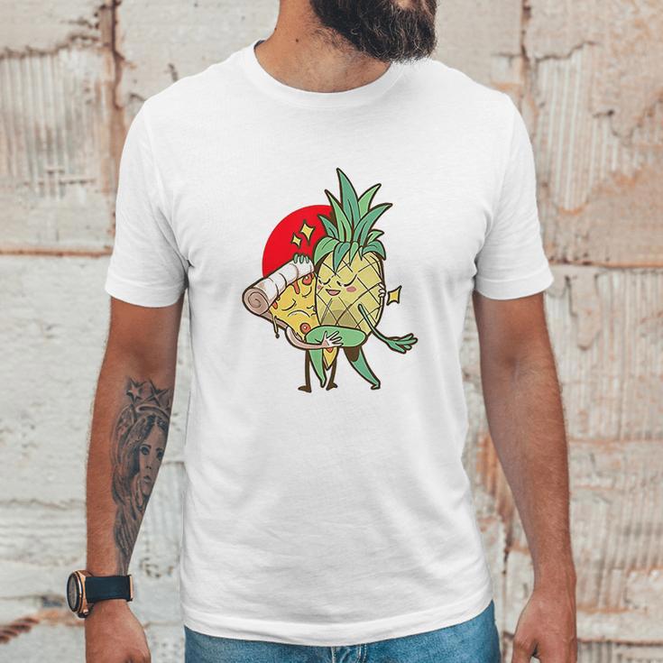 Funny Pineapple Pizza Forbidden Love Hawaiian Unisex T-Shirt Gifts for Him