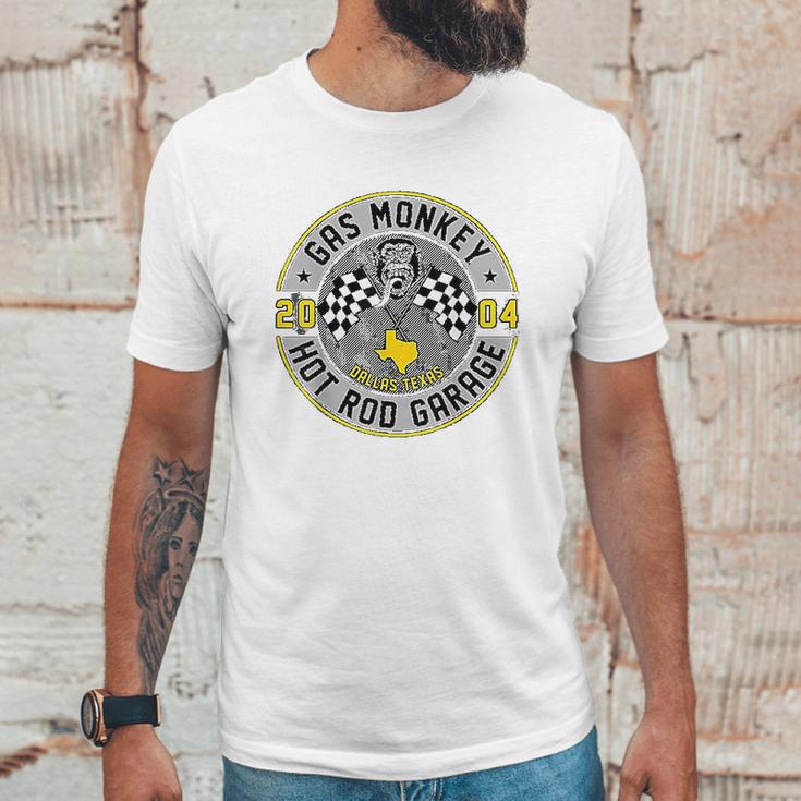 Gas Monkey Garage Racer Style Badge Unisex T-Shirt Gifts for Him