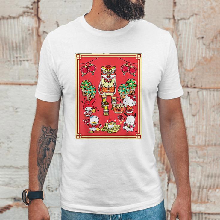 Hello Kitty And Friends Happy Lunar New Year Unisex T-Shirt Gifts for Him