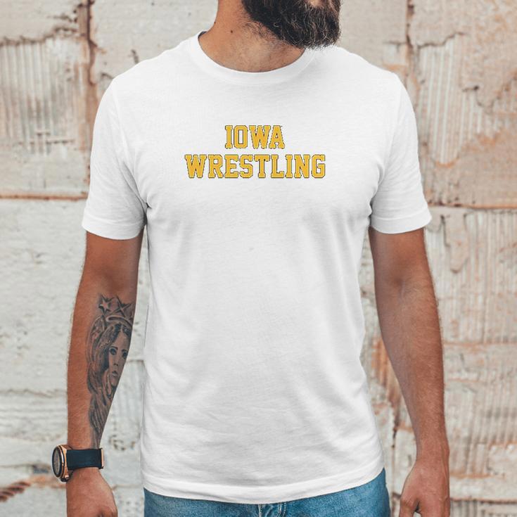 Iowa Hawkeyes Block Iowa Wrestling Unisex T-Shirt Gifts for Him