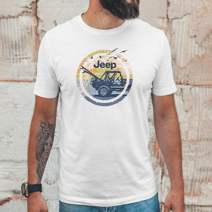 Jeep Sun Circle Unisex T-Shirt Gifts for Him