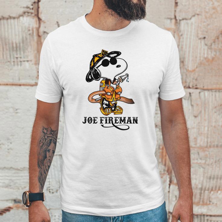 Joe Fireman Snoopy Unisex T-Shirt Gifts for Him