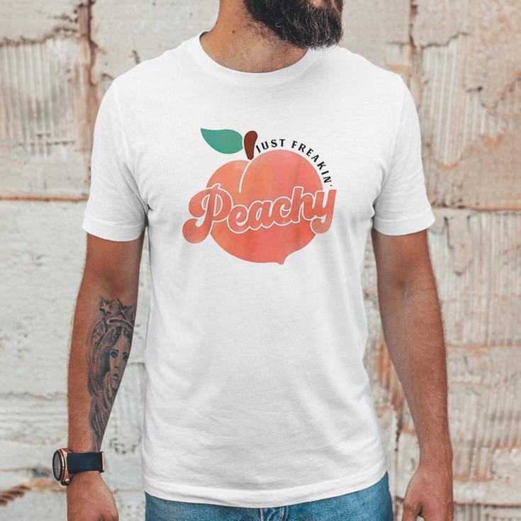 Just Freakin Peachy Hippie Summer Unisex T-Shirt Gifts for Him