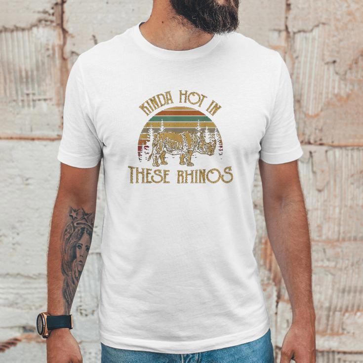 Kinda Hot In These Rhinos Vintage Unisex T-Shirt Gifts for Him