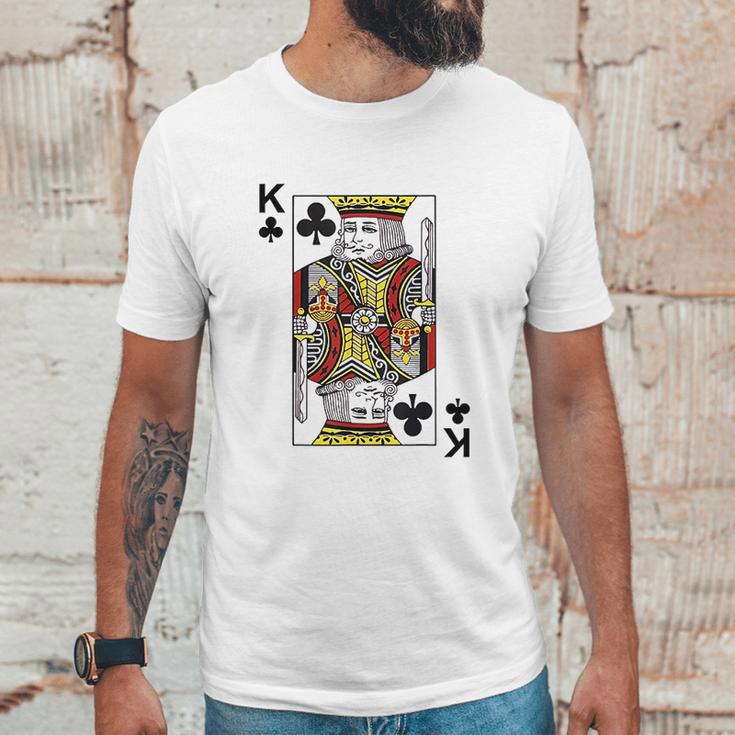 King Of Clubs Blackjack Cards Poker 21 K Unisex T-Shirt Gifts for Him