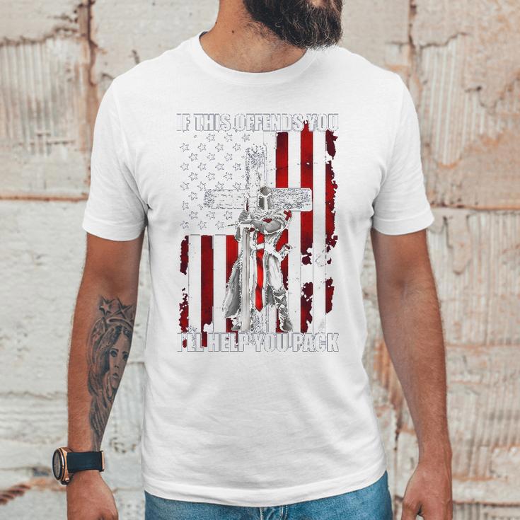 Knights Templar S If This Offends You Ill Help You Pack Unisex T-Shirt Gifts for Him