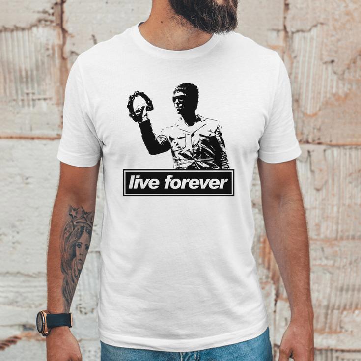 Liam Gallagher Live Forever Unisex T-Shirt Gifts for Him