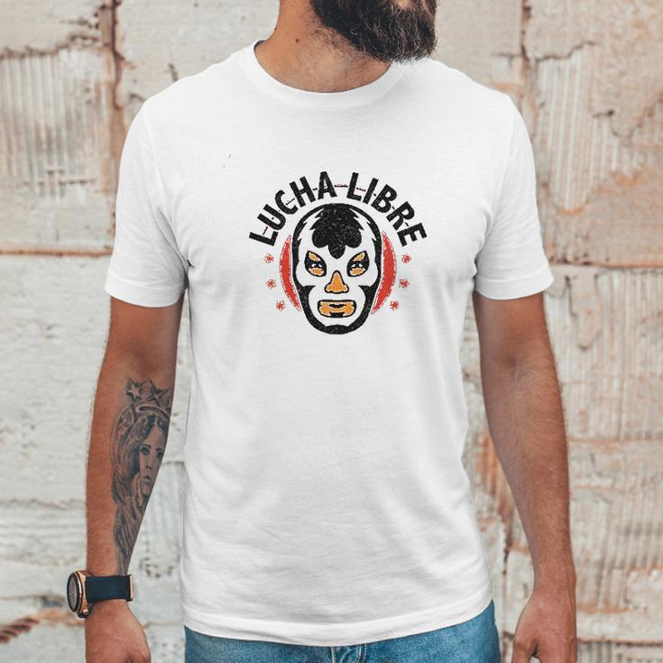 Lucha Libre Retro Mexican Wrestler Wrestling Red M Unisex T-Shirt Gifts for Him