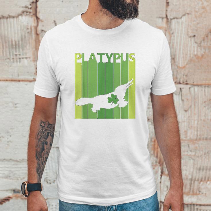 Lucky Platypus St Patricks Day Irish Gift Unisex T-Shirt Gifts for Him