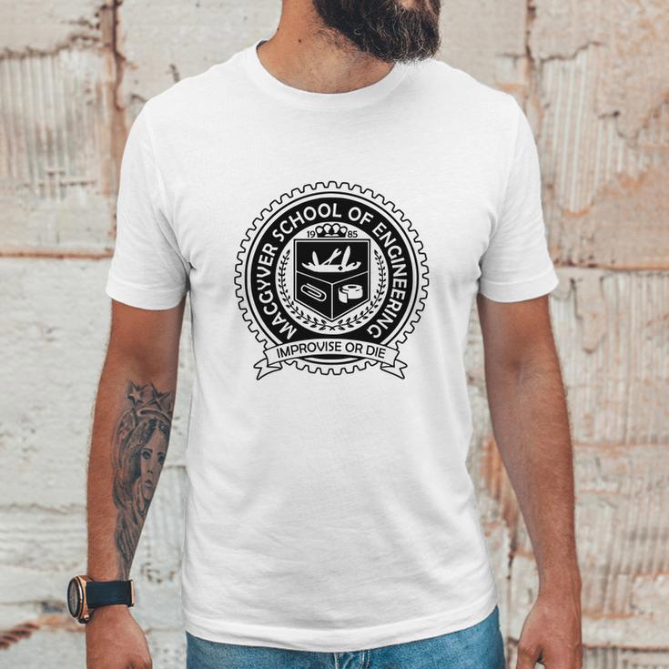 Macgyver Improvise Or Die Unisex T-Shirt Gifts for Him