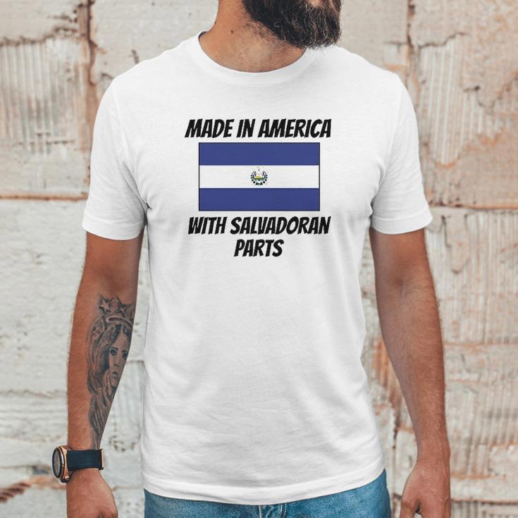 Made In America With Salvadoran Parts Unisex T-Shirt Gifts for Him