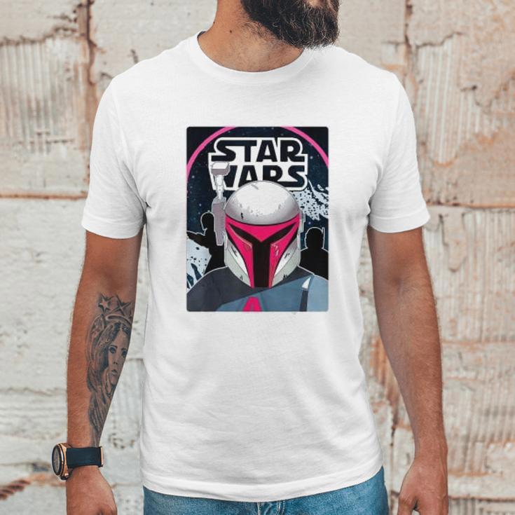 The Mandalorian Neon 80S Comic Cover Unisex T-Shirt Gifts for Him