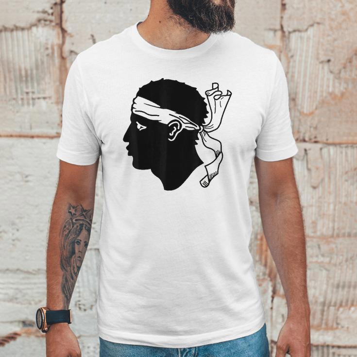 Maure Moors Head Sardinia Corsica Graphic Unisex T-Shirt Gifts for Him