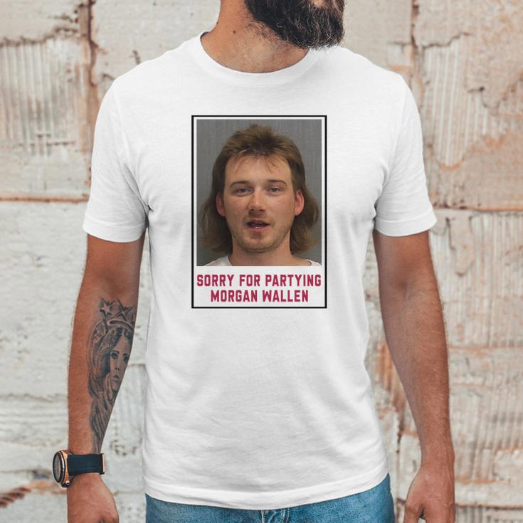 Morgan Wallen Sorry For Partying Unisex T-Shirt Gifts for Him