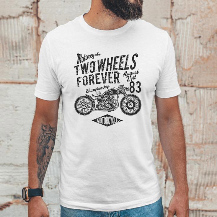 Motorcyclists Two Wheels Forever Championship 1983 Unisex T-Shirt Gifts for Him