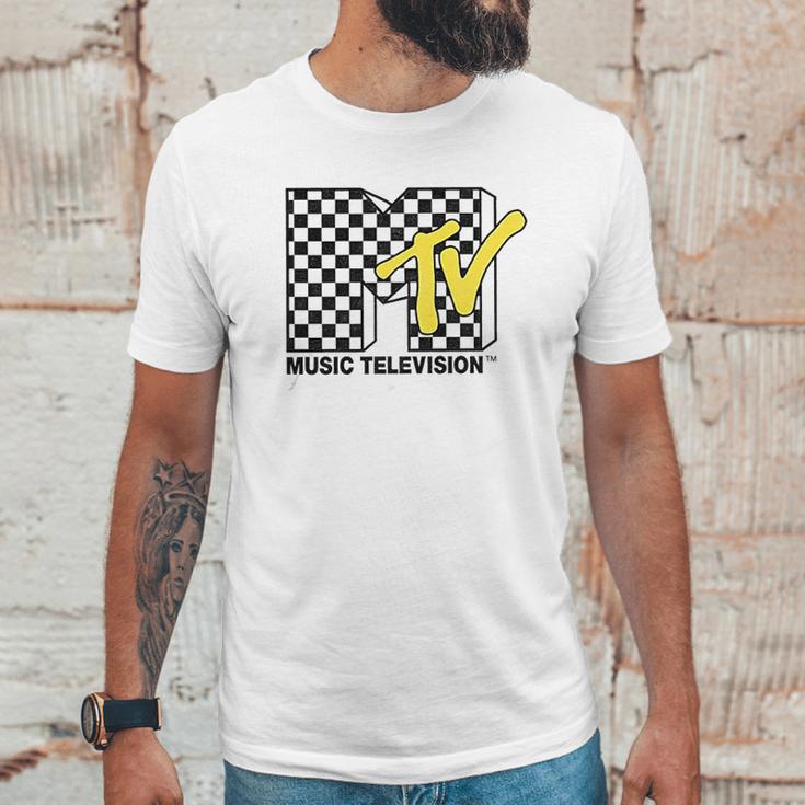 Mtv With Checkerboard Unisex T-Shirt Gifts for Him