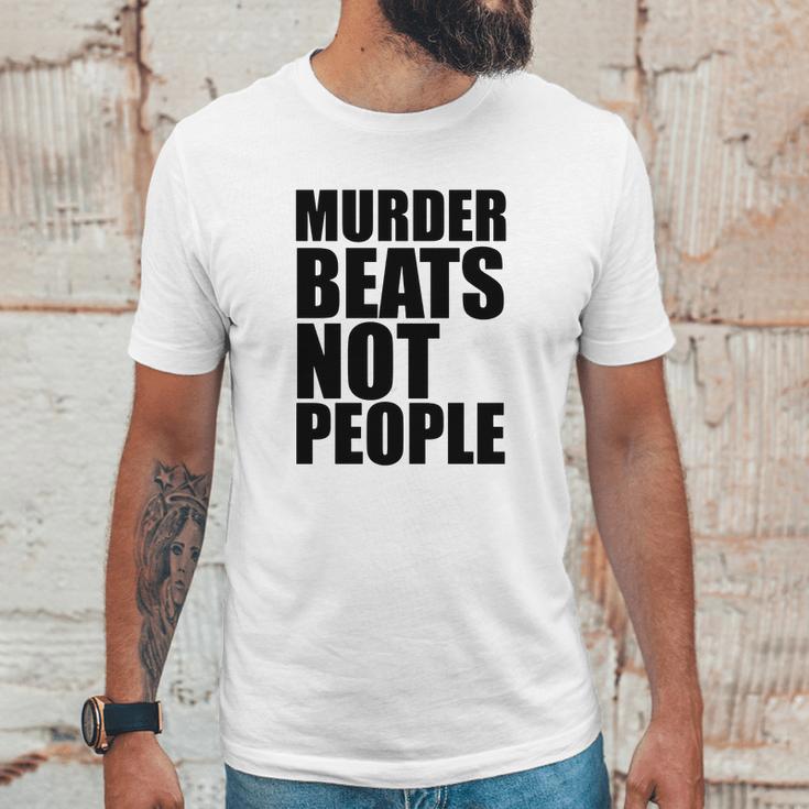 Murder Beats Not People Tshirts Sports Bra By American Apparel Unisex T-Shirt Gifts for Him