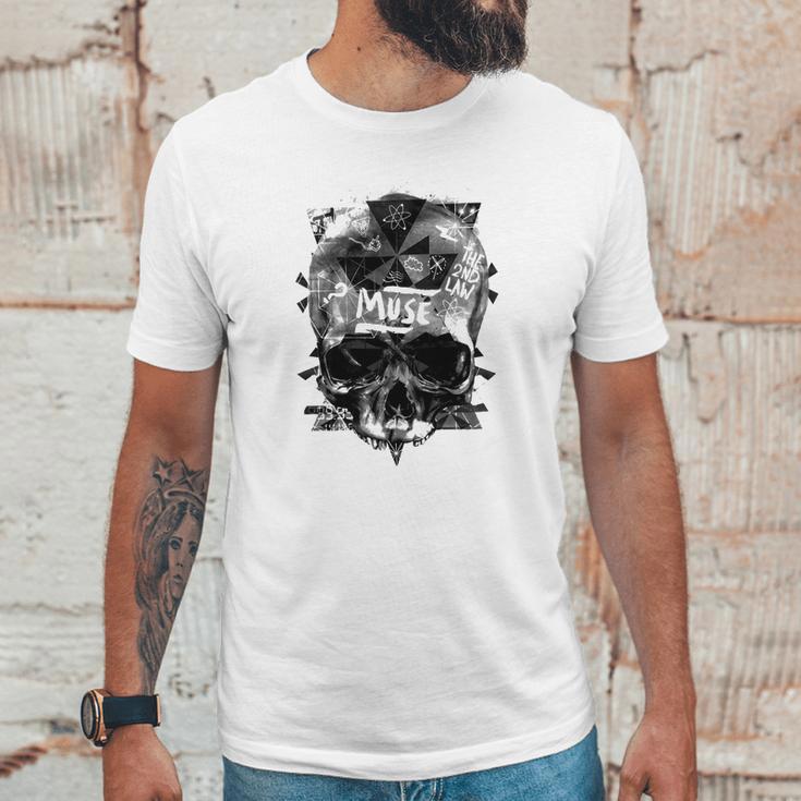 Muse Washed Out Skull The 2Nd Law Tshirt Unisex T-Shirt Gifts for Him