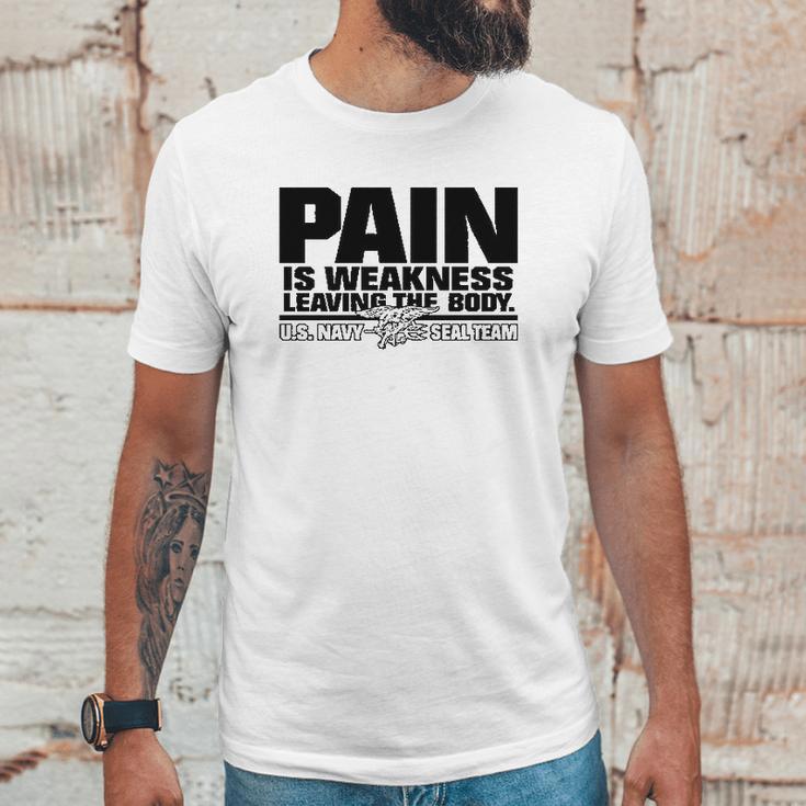 Navy Seals Pain Is Weakness Leaving The Body Unisex T-Shirt Gifts for Him