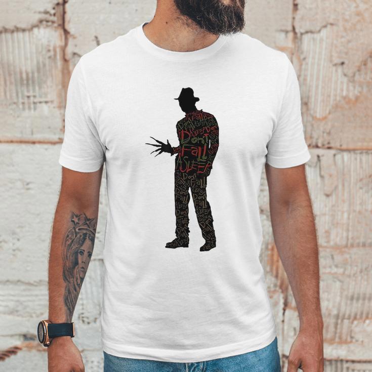 A Nightmare On Elm Street Freddy Silhouette Fill Unisex T-Shirt Gifts for Him