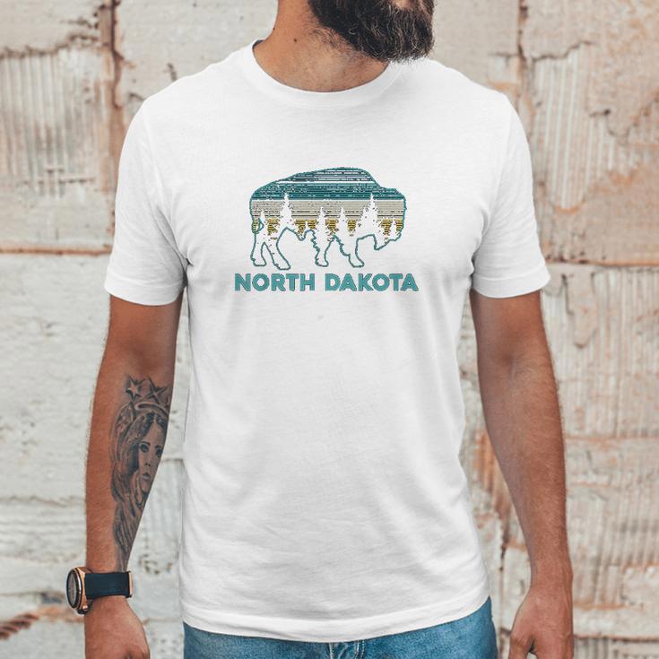 North Dakota Bison Vintage American Buffalo Souvenir Gift Unisex T-Shirt Gifts for Him