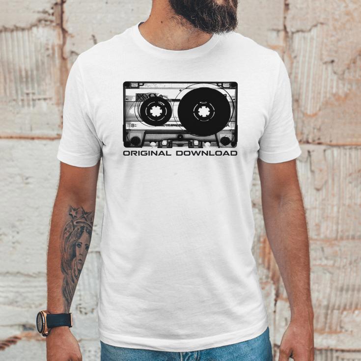 Original Download Retro Cassette Tape Music Unisex T-Shirt Gifts for Him