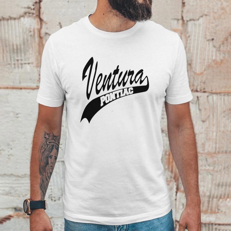 Pontiac Ventura - White Outline Unisex T-Shirt Gifts for Him