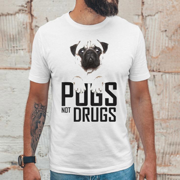 Pugs Not Drugs Awareness Unisex T-Shirt Gifts for Him