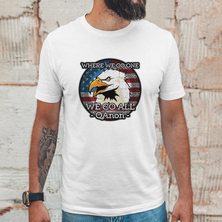 Q Anon Where We Go One We Go All Wwg1wga T-Shirt Unisex T-Shirt Gifts for Him