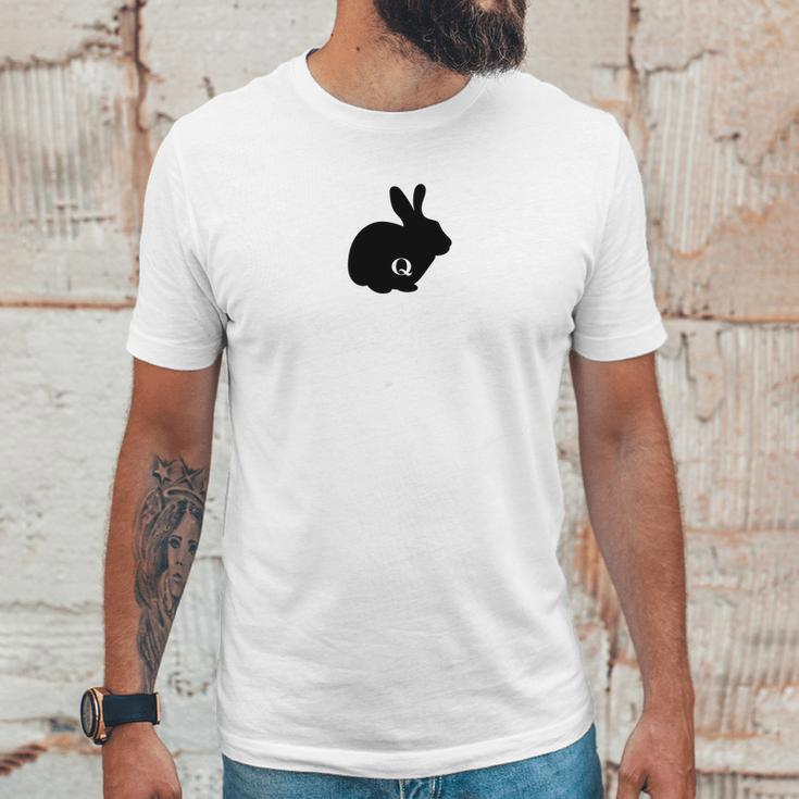 Qanon Wwg1wga Q Anon White Rabbit Usa Follow It Tee Unisex T-Shirt Gifts for Him