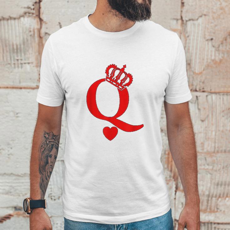 Queen Of Hearts King Of Hearts Playing Cards Deck Of Cards Unisex T-Shirt Gifts for Him