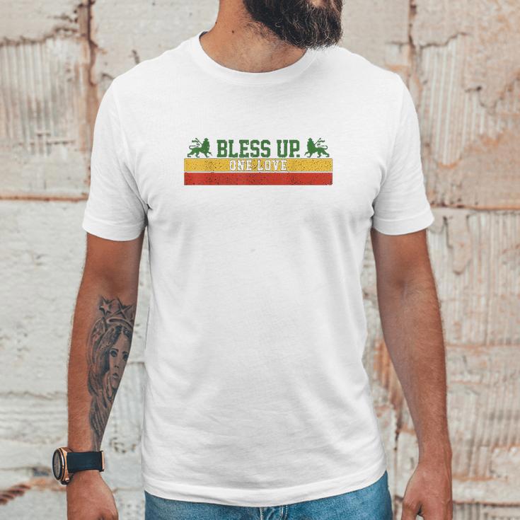 Rastafari Reggae Music Bless Up Dub Dancehall Rasta Gift Unisex T-Shirt Gifts for Him