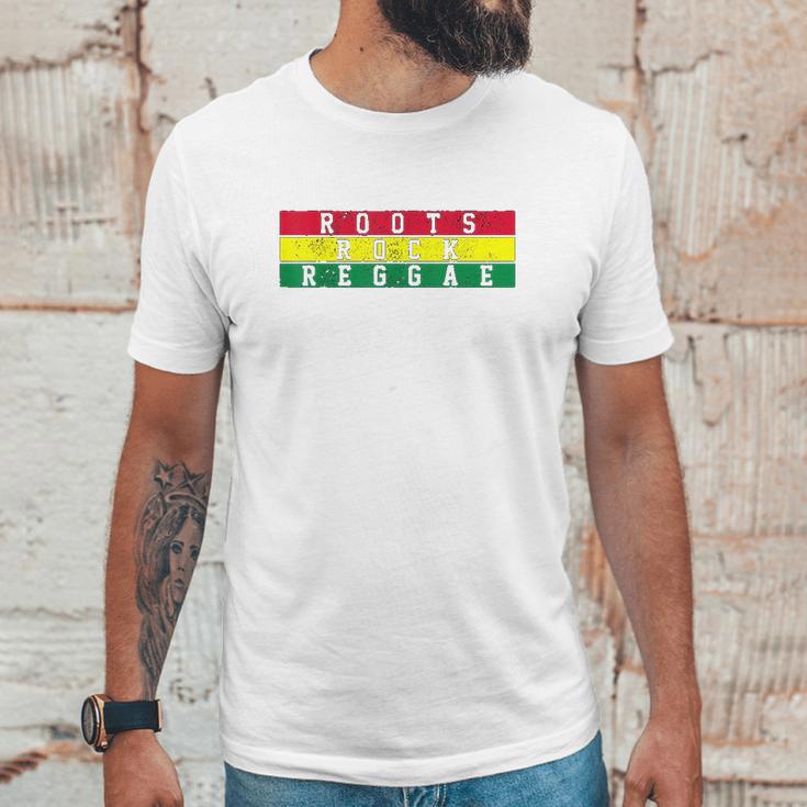 Reggae Music Roots Rock Jamaica Rastafari Rasta Gift Unisex T-Shirt Gifts for Him