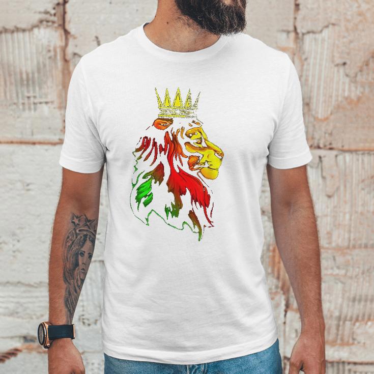 Reggae Rasta Lion Rastafarian Unisex T-Shirt Gifts for Him