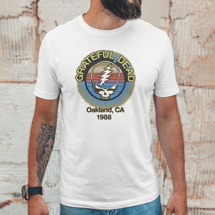 Ripple Junction Grateful Dead Adult Unisex Oakland 88 Light Weight 100 Cotton Crew Unisex T-Shirt Gifts for Him