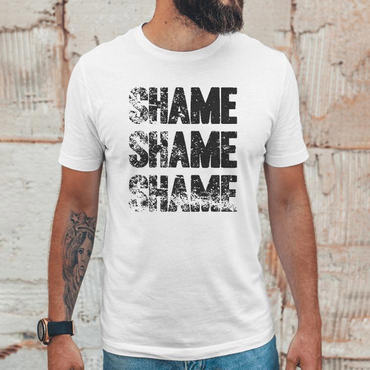 Shame Shame Shame Funny Tv Show Quote Unisex T-Shirt Gifts for Him