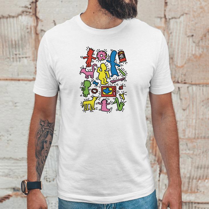 Simpsons X Keith Haring Unisex T-Shirt Gifts for Him