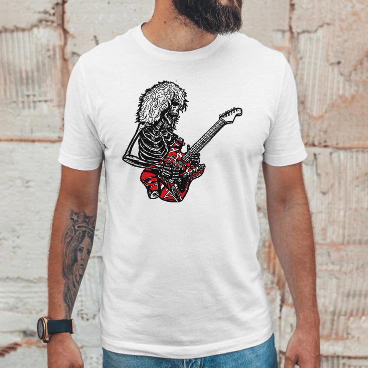 Skeleton Rock Eddie Van Halen Unisex T-Shirt Gifts for Him