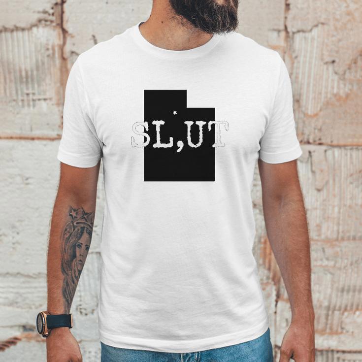 Slut Salt Lake Utah Fun Tourist Slut Unisex T-Shirt Gifts for Him