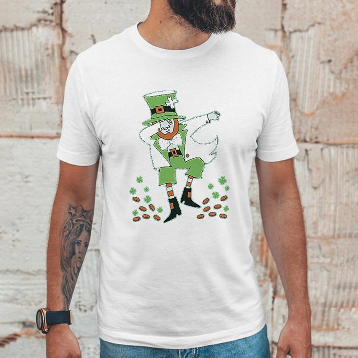 St Patricks Day Clovers Dabbing Leprechaun Youth Kids Unisex T-Shirt Gifts for Him