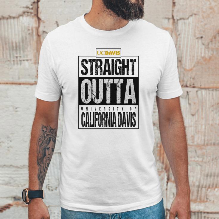 Straight Outta University Of California Davis Funny Gift Unisex T-Shirt Gifts for Him